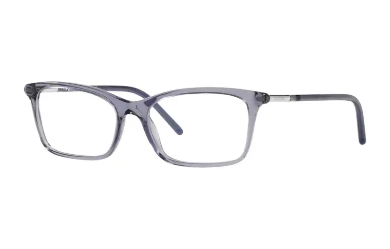PRADA Plastic Rectangular Eyeglass Frames Women's Blue