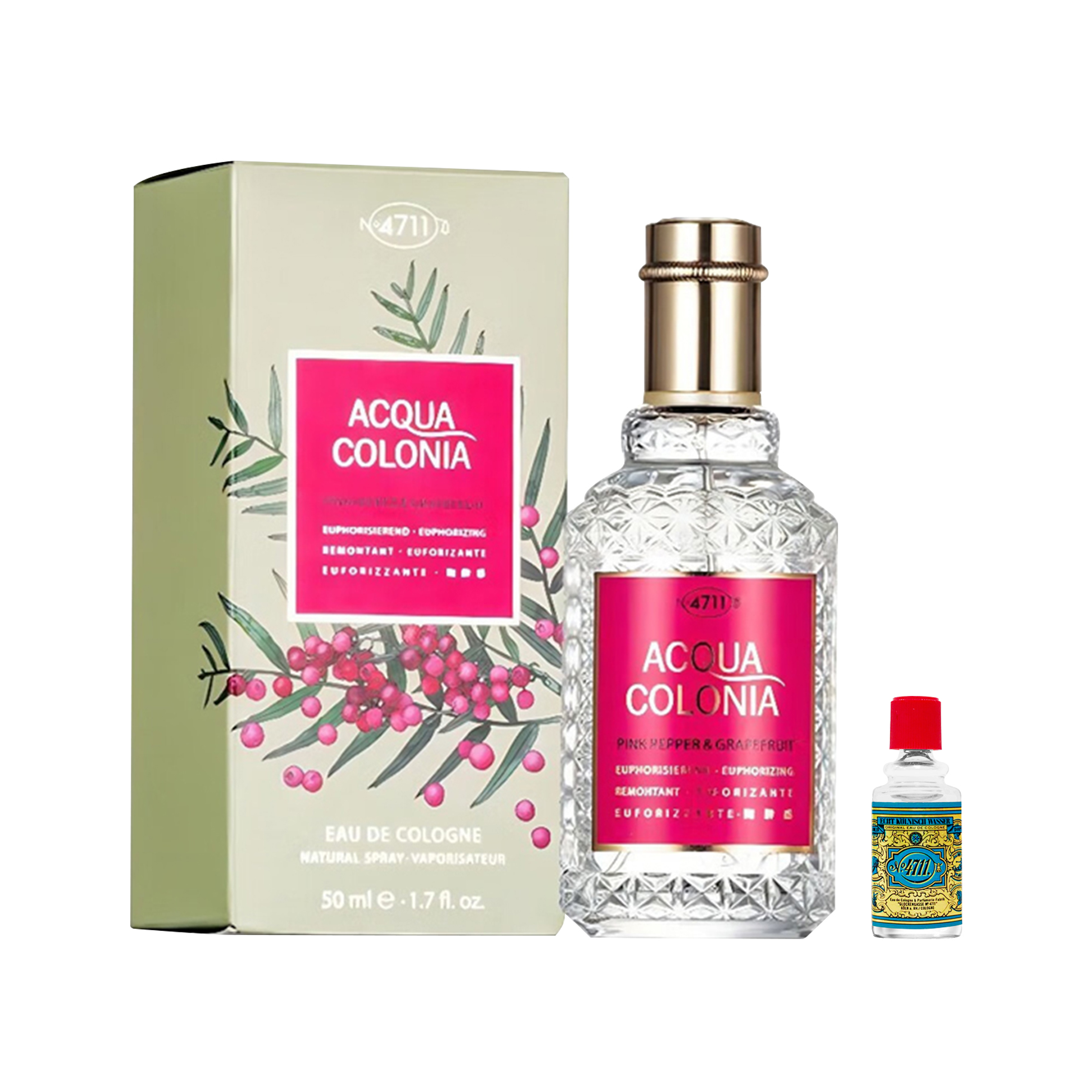 Fragrant classic eau de cologne, grapefruit, 50 ml, 170 ml, 3 ml