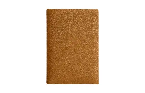 HERMES Mysore Goat Skin Card Holder Mini Women's 28 Caramel