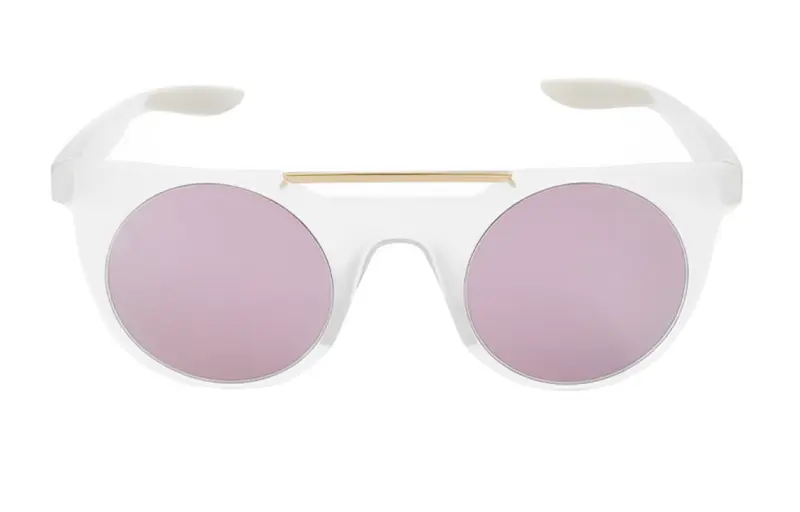 Nike Plastic Aviator Sunglasses Men's White