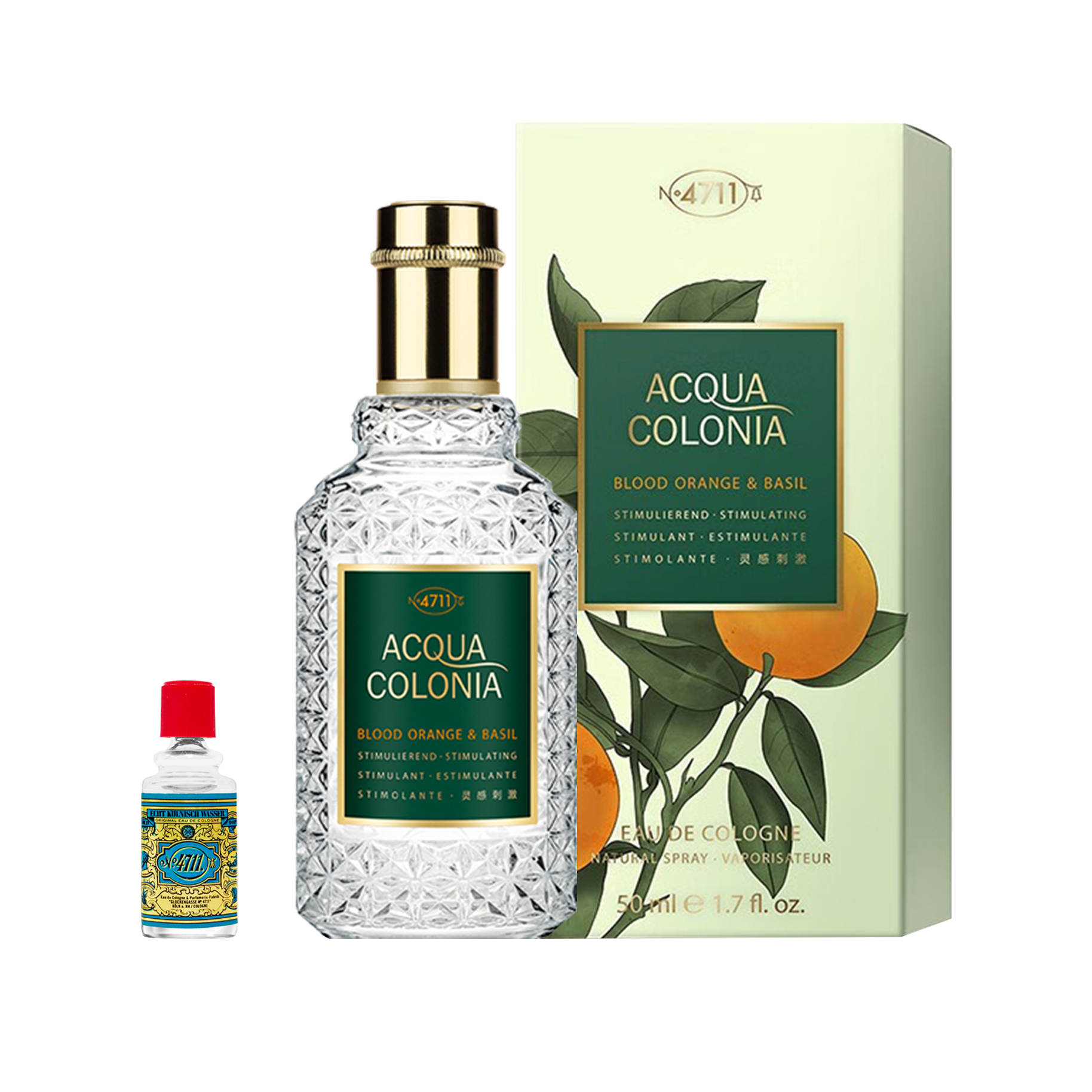 Fragrant classic eau de cologne, 50 ml, 170 ml, 3 ml