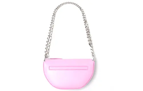 Burberry Mini Leather Zip Olympia Bag 'Primrose Pink'