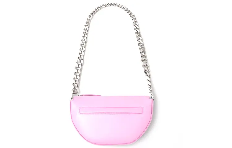 Burberry Mini Leather Zip Olympia Bag 'Primrose Pink'