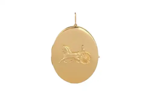 CELINE Brass, Steel Pendants Women's Gold