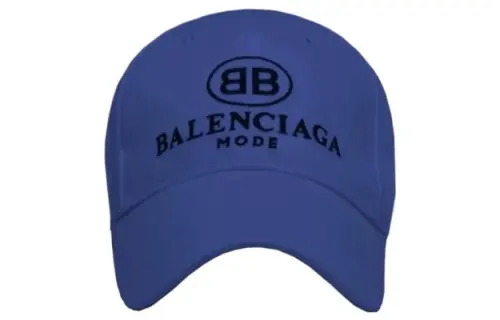 Balenciaga Cotton Baseball Caps Men's Blue