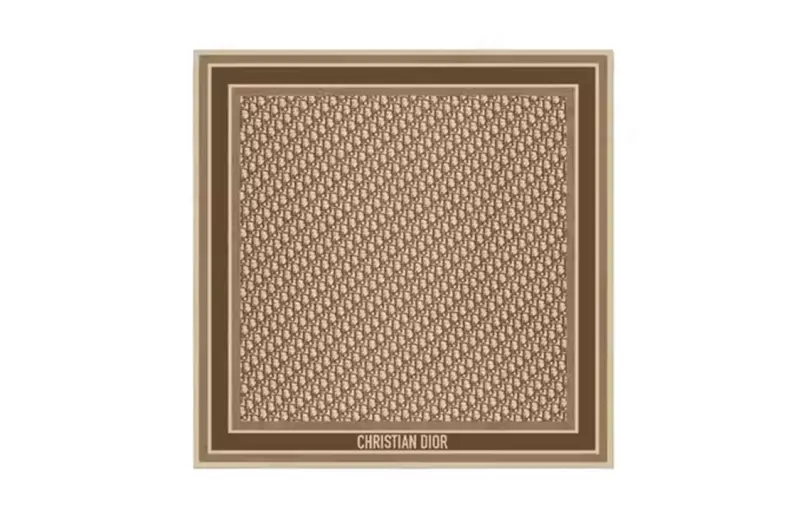 DIOR Silk Scarves Women's Brown
