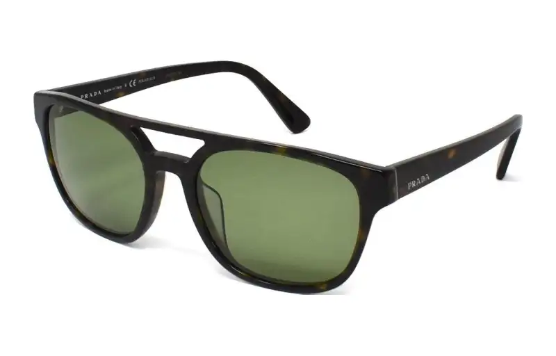 PRADA Oval Sunglasses Unisex Tortoiseshell