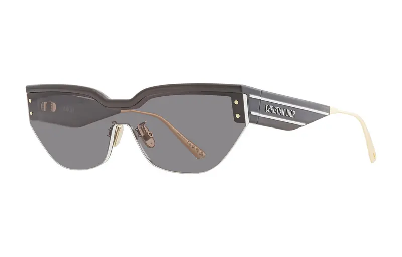 DIOR Plastic Irregular Shape Sunglasses Women's Black