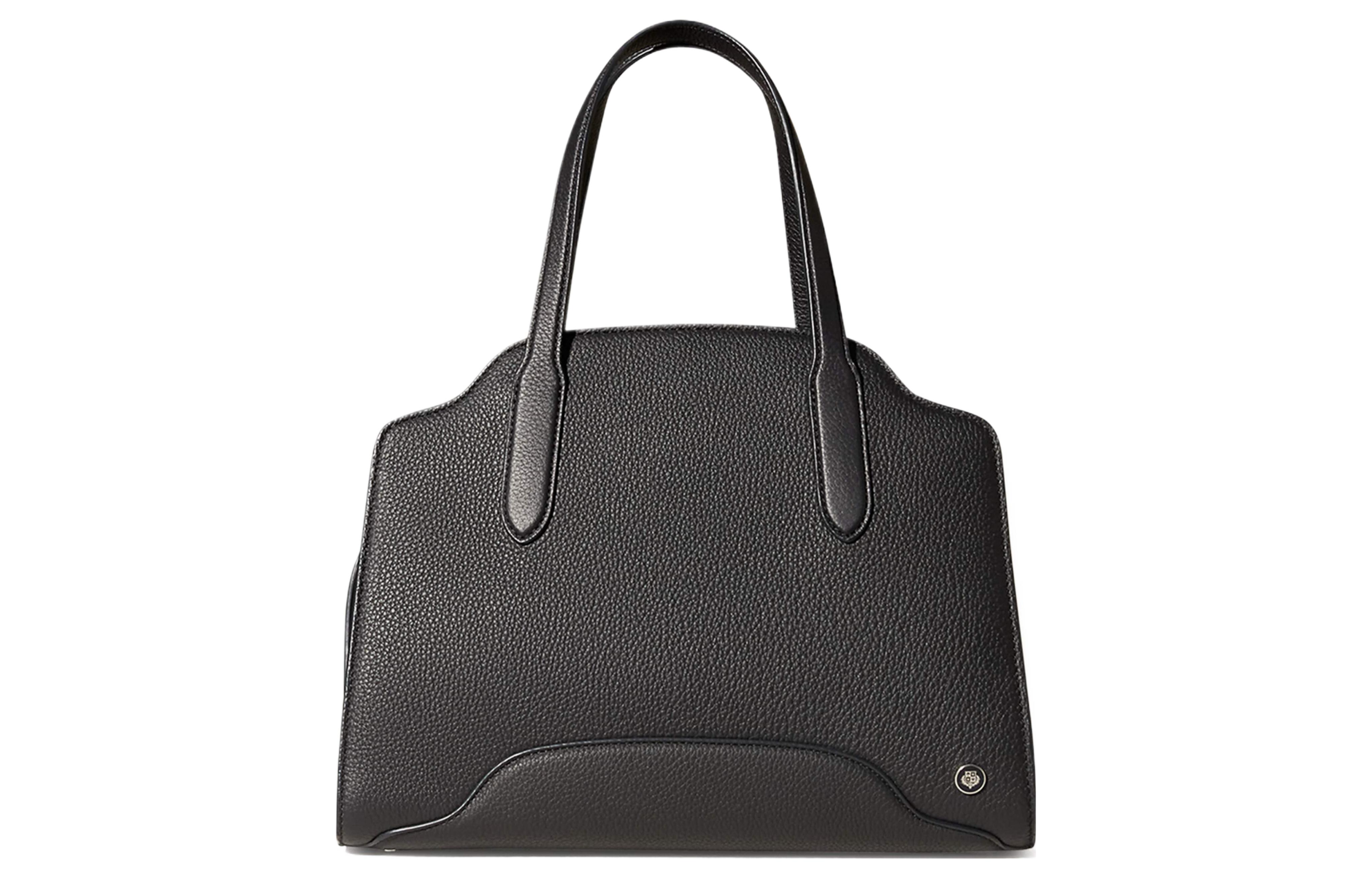 Loro Piana Sesia Grain Calfskin One Shoulder Handbag Women's Marine Blue
