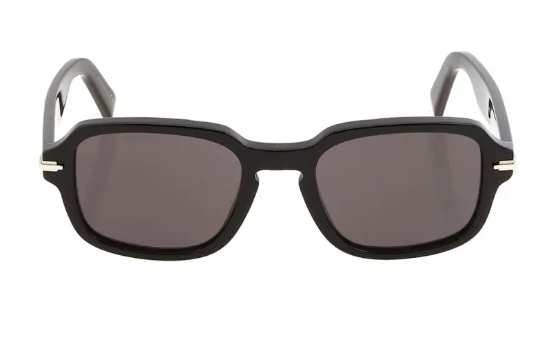 DIOR Acetate Irregular Shape Sunglasses Men's Black