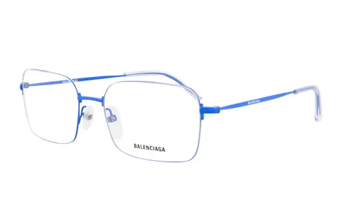 Balenciaga Square Eyeglass Frames Men's Blue