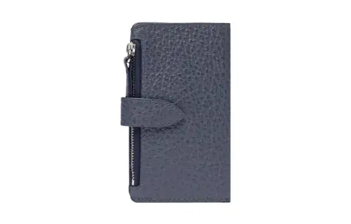 Maison Margiela Grain Leather Wallet Women's Marine Blue