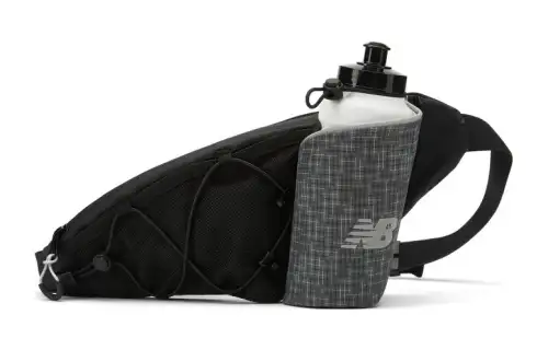 New Balance 1.3L Running Bag Fanny Pack Fabric Black Unisex