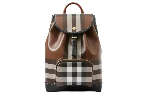 Burberry Calfskin Backpack Women's Dark Birch Brown