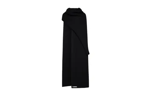Balenciaga Knit Scarves Men's Black