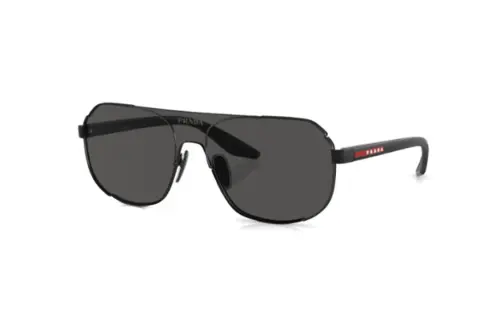 PRADA Irregular Shape Sunglasses Men's Black