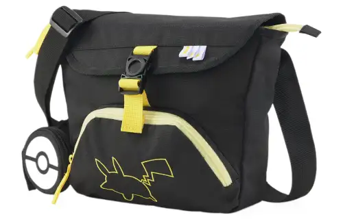 PUMA Recycled Material Messenger Bag Crossbody Bag Unisex Black & Green