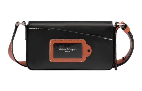 Maison Margiela Calfskin Crossbody Bag, Shoulder Bag Women's Black
