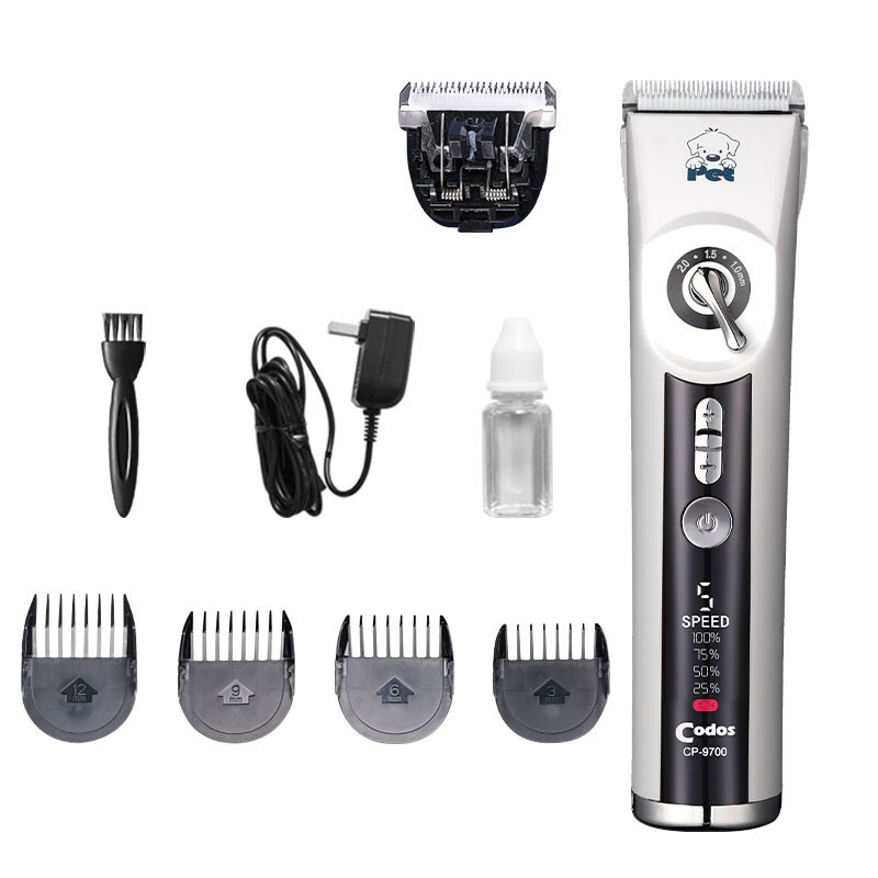 Codos CP-9700 pet electric shaver, pet electric clipper, dog hair pusher, rechargeable power supply dual-purpose clipper, dog and cat teddy hair clipper, pet store family general purpose