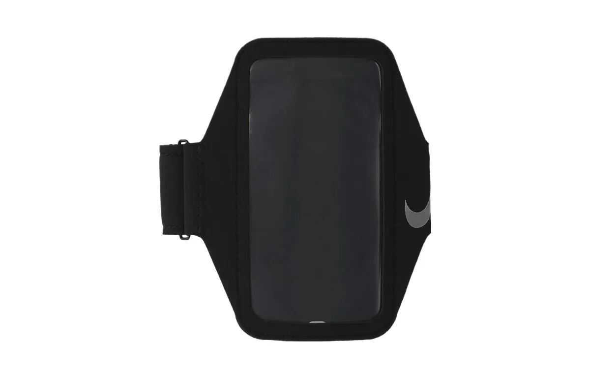 Nike Polyester & PU, Nylon & Aluminum Alloy Running Bag Cell Phone Pouch Unisex Black