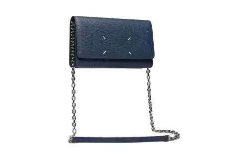 Maison Margiela Cow Leather Shoulder Bag, Crossbody Bag, Wallet Women's Slate Blue