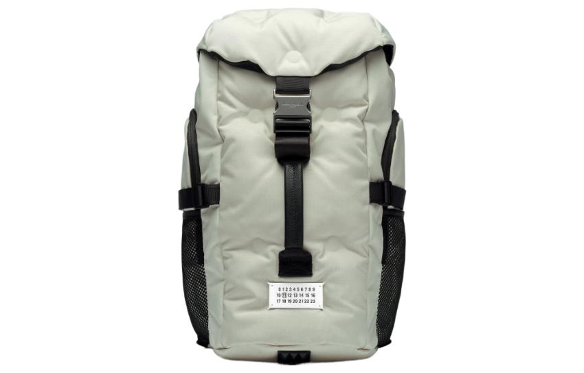 Maison Margiela Glam Slam Nylon Backpack Small Men's Raw Fabric Gray