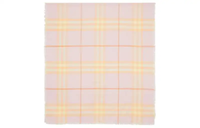 Burberry Wool Knit Scarves Women's Pink