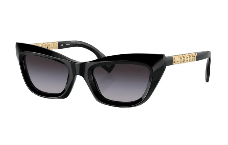 Burberry Metal Cat Eye Sunglasses Women's Black