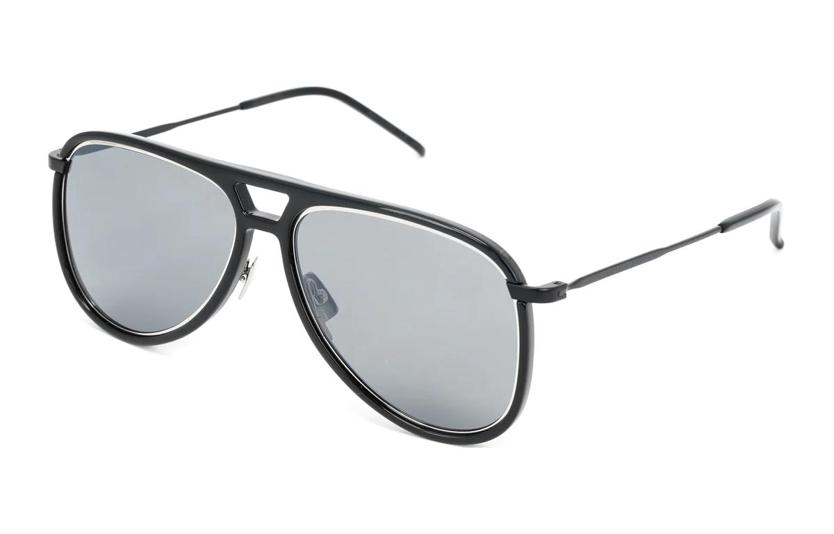 SAINT LAURENT Acetate Aviator Sunglasses Unisex Black