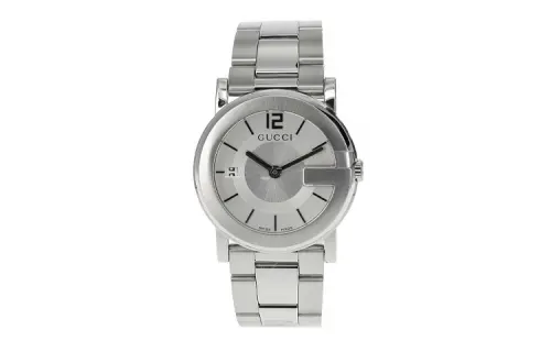 GUCCI Wrist Watches Quartz Movement Stainless Steel Strap 36mm Silver Dial Men's Watches