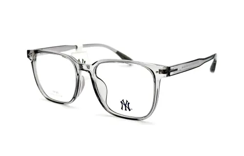 MLB TR/Memory Plastic Irregular Shape Eyeglass Frames Unisex Gray
