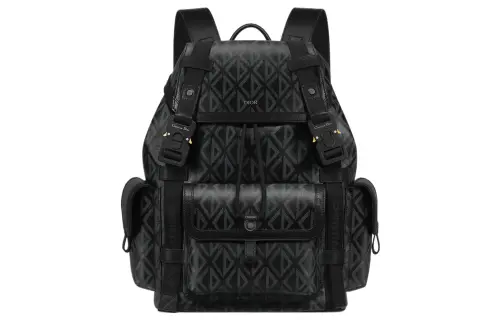 DIOR Hit The Road Canvas Backpack Men's Black