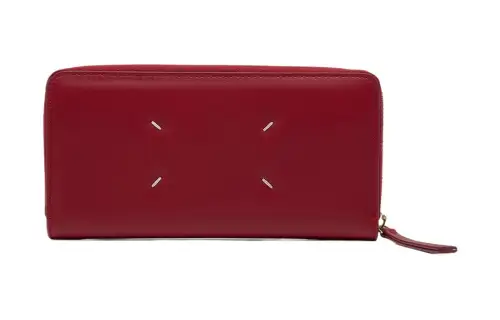 Maison Margiela Calfskin Wallet Women's Red