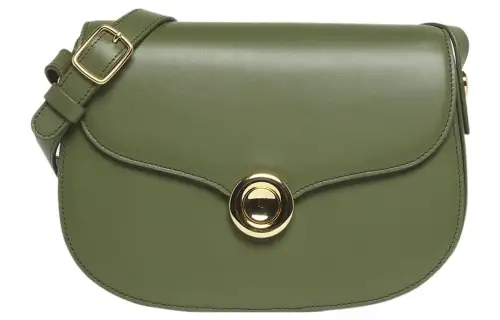 Loro Piana Leather Crossbody Bags Small Women's Dark Green