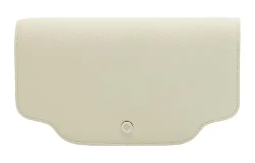 Loro Piana Sesia Grain Calfskin Crossbody Bag, Shoulder Bag Women's Whisper White