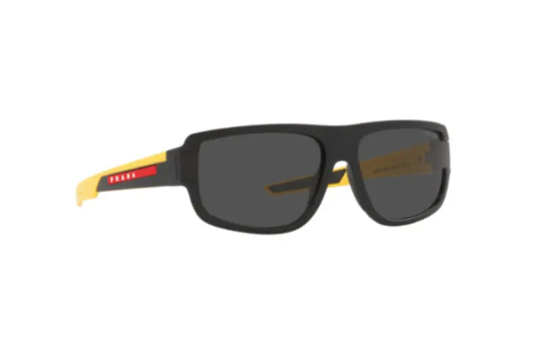 PRADA Square Sunglasses Men's Black