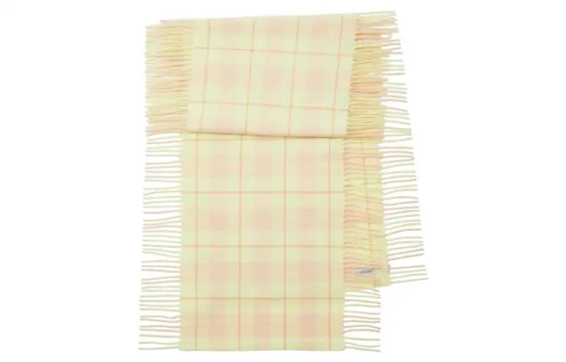 Burberry Check-Printed Fringed-Edge Scarf