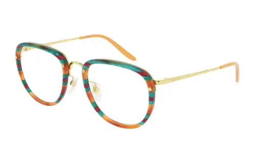 GUCCI Plastic Round Eyeglass Frames Men's Multicolor