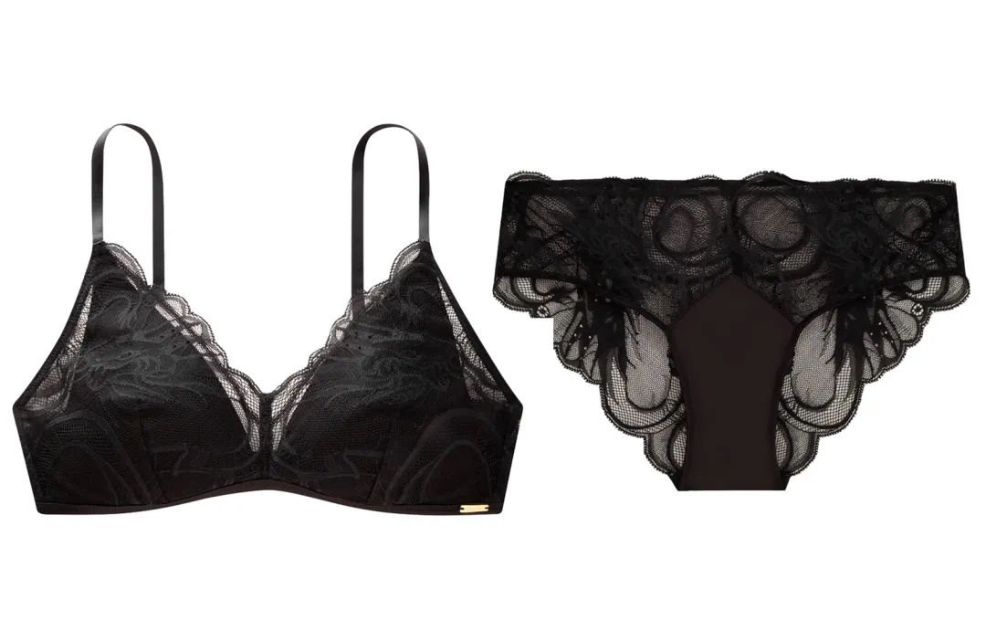 CALVIN KLEIN Black Logo Collection Underwear Set Women's Space Black