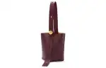 LOEWE Cow Leather Shoulder Bag, Crossbody Bag Medium Unisex Dark Burgundy Red