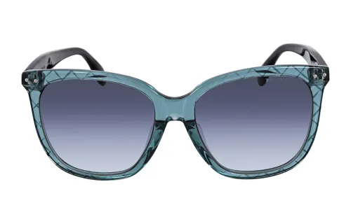 Bottega Veneta Irregular Shape Sunglasses Women's Blue
