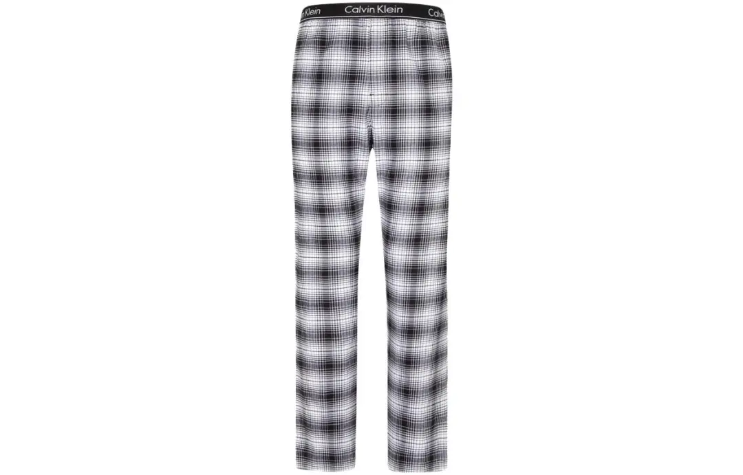 CALVIN KLEIN Pajama Pants Men's Black White Plaid