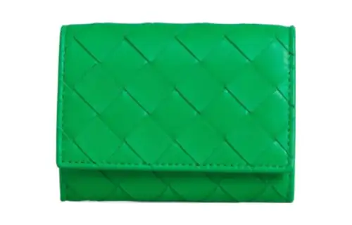 Bottega Veneta Sheepskin Wallet Women's Green