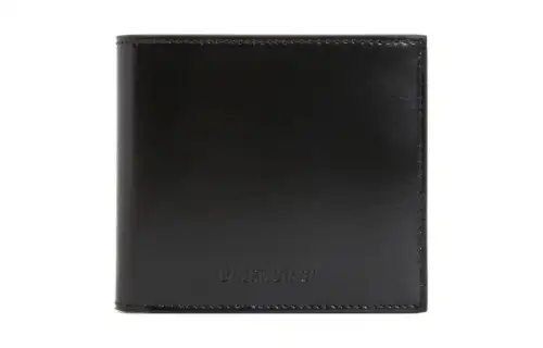 Balenciaga Cow Leather Wallet Men's Black & Green