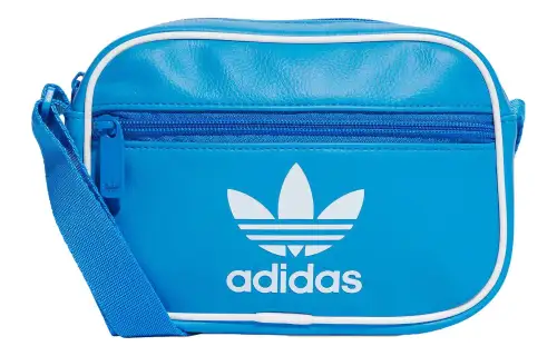 Adidas Originals Trefoil Polyurethane Shoulder Bag, Crossbody Bag Mini Unisex Blue