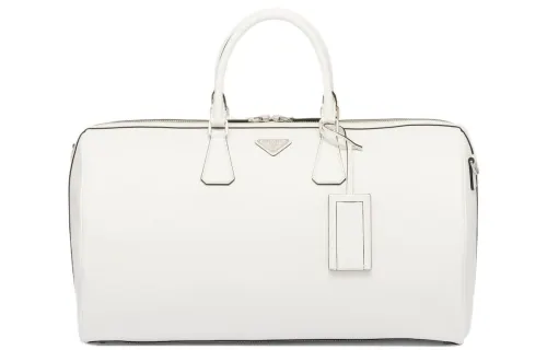PRADA Saffiano Leather Handbag Travel Bag Men's