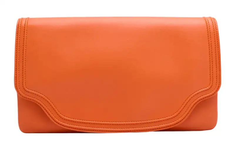 Loro Piana Leather Shoulder Bag, Crossbody Bag Large Women's Papaya Milkshake
