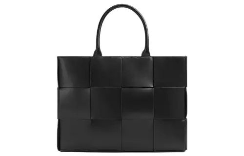 Bottega Veneta Cow Leather Tote Bag, Shopping Bag, Handbag Small Women's Black