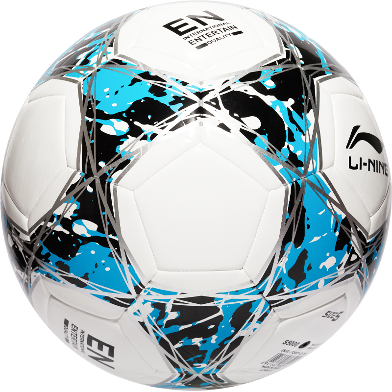 Li Ning Size 5 Soccer Ball TPU Unisex Blue/Black/White