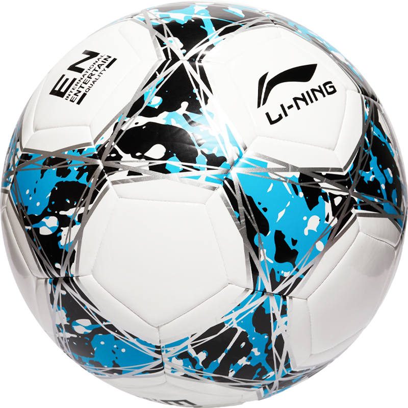 Li Ning Size 5 Soccer Ball TPU Unisex Blue/Black/White